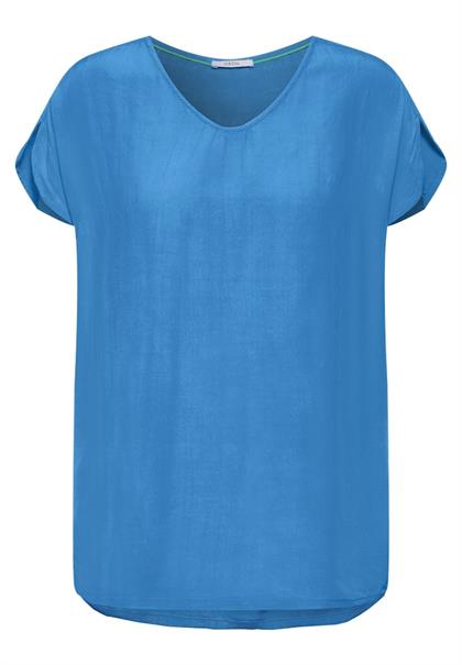 Luftige Viskose Bluse azure blue