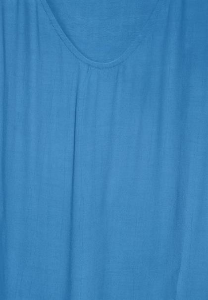 Luftige Viskose Bluse azure blue
