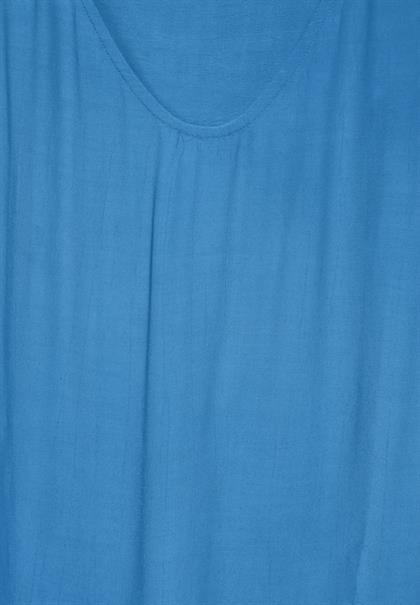 Luftige Viskose Bluse azure blue