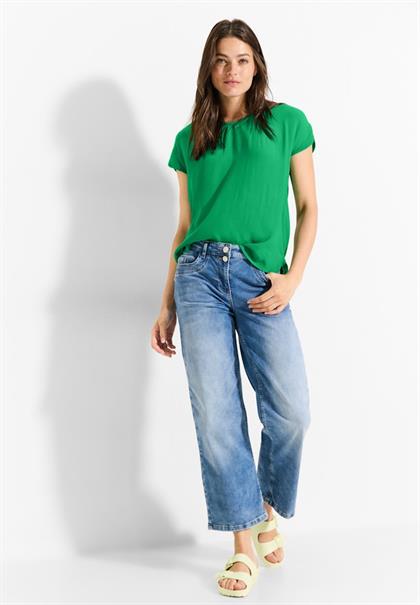Luftige Viskose Bluse fresh apple green