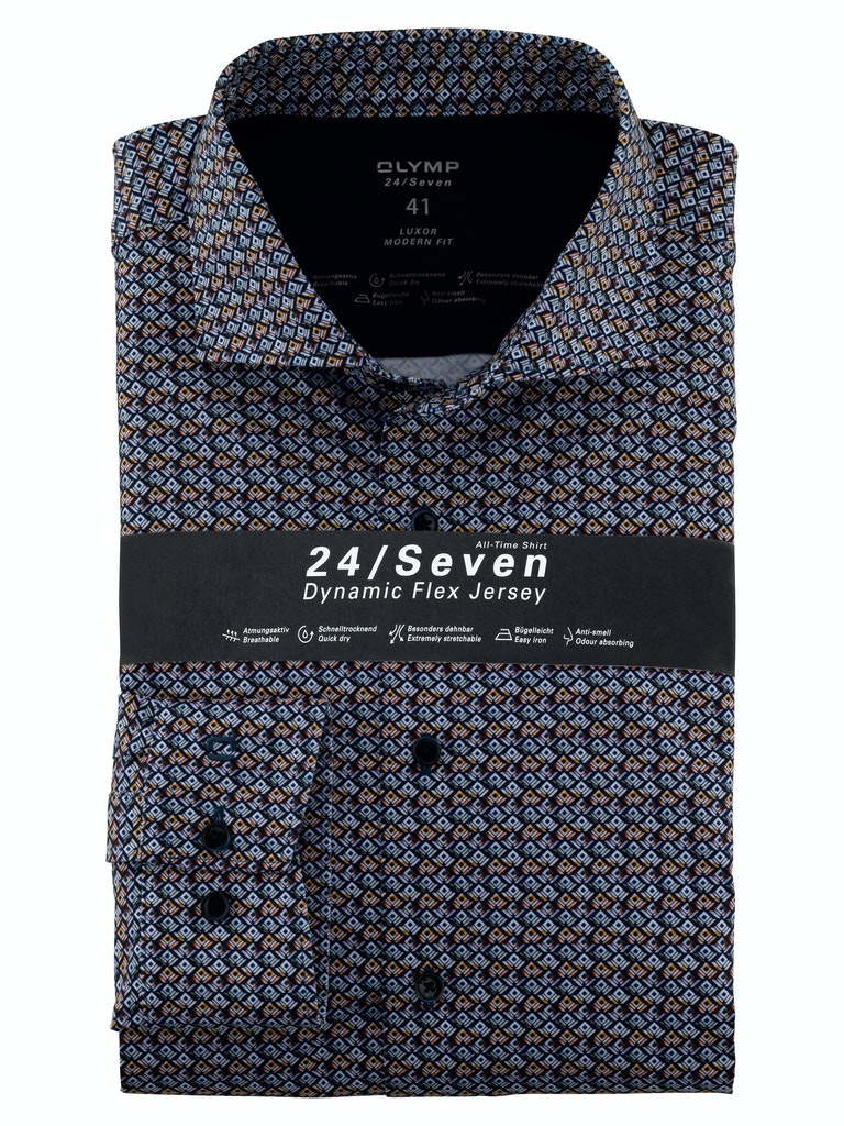 Olymp Herren Hemd 122284 Sienna - t shirt mit kragen