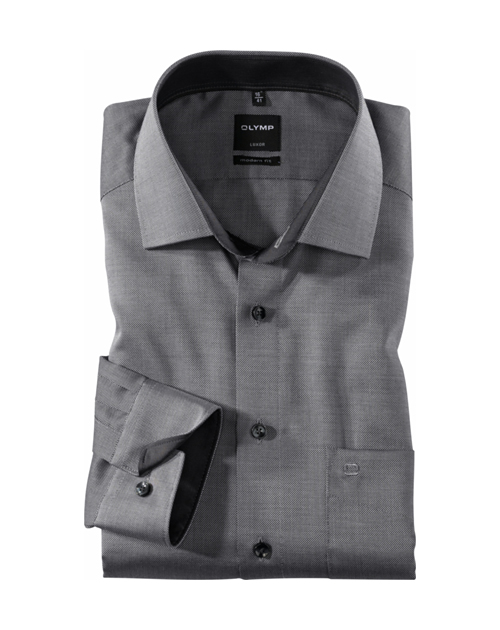 Olymp Herren Hemd 040064 Grau - modern fit