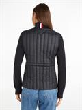 LW PADDED KNIT MIX JACKET black