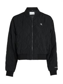 LW QUILTED BOMBER ck black