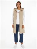 LW SORONA QUILTED LONG VEST beige