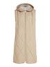 LW SORONA QUILTED LONG VEST beige