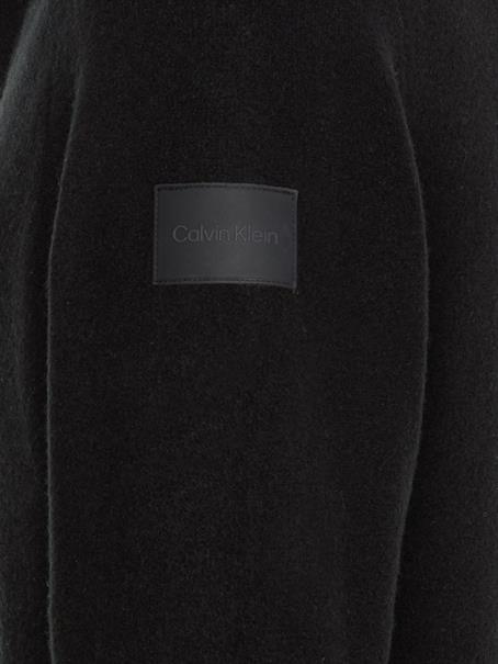 LYCRA BLEND BUTTON QUARTER ZIP ck black