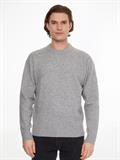 LYCRA BLEND COMFORT FIT SWEATER light grey heather