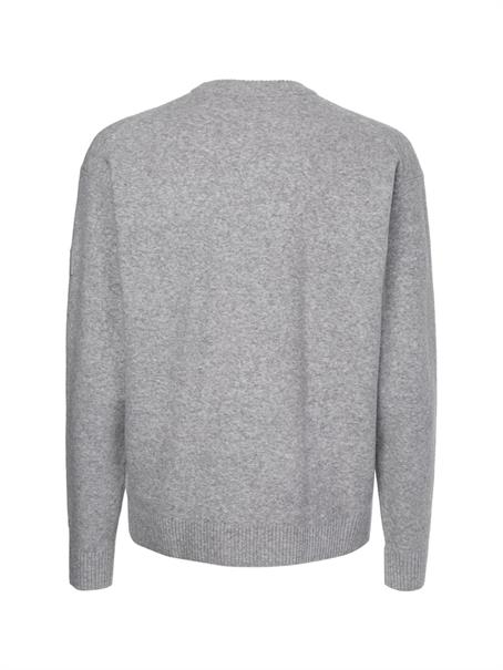 LYCRA BLEND COMFORT FIT SWEATER light grey heather