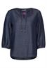 Lyocell-Bluse dark blue wash