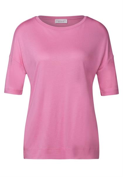 Lässiges Basic T-Shirt intense rose
