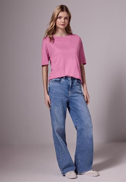 Lässiges Basic T-Shirt intense rose