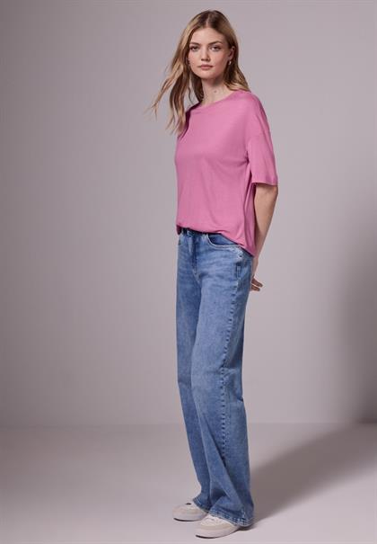 Lässiges Basic T-Shirt intense rose