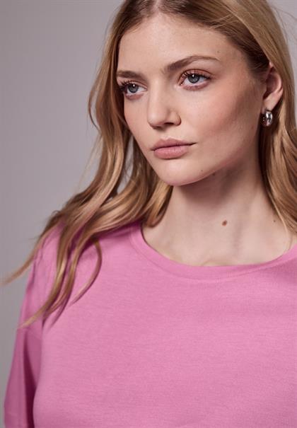 Lässiges Basic T-Shirt intense rose