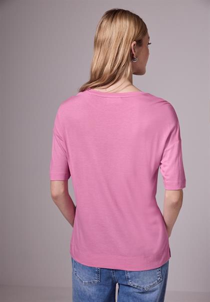 Lässiges Basic T-Shirt intense rose