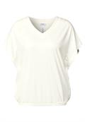 Lässiges V-Neck Shirt vanilla white
