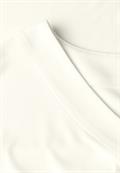 Lässiges V-Neck Shirt vanilla white