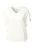 Lässiges V-Neck Shirt vanilla white