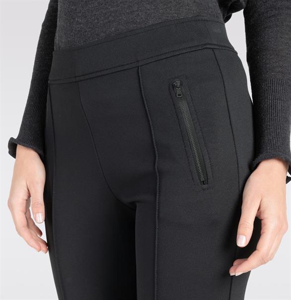 MAC JEANS - AMORA KICK, Stretch ribbon schwarz