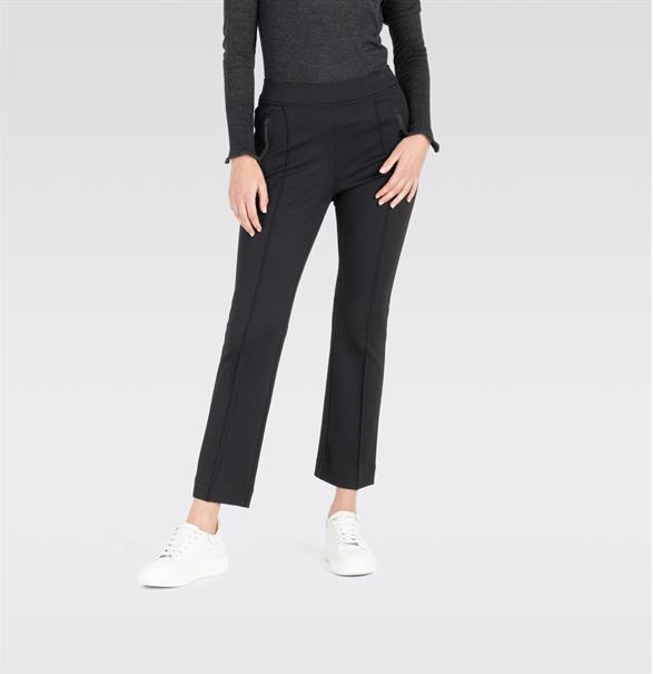 MAC JEANS - AMORA KICK, Stretch ribbon schwarz