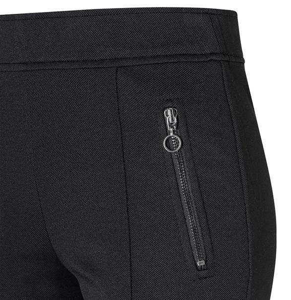 MAC JEANS - AMORA KICK, Stretch ribbon schwarz