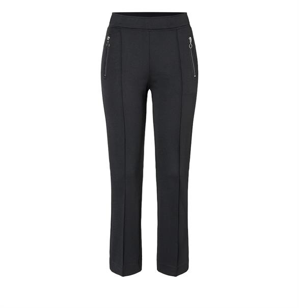 MAC JEANS - AMORA KICK, Stretch ribbon schwarz
