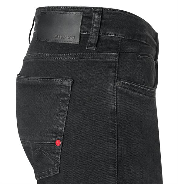 MAC JEANS - Arne Pipe , Workout DenimFlexx black black washed