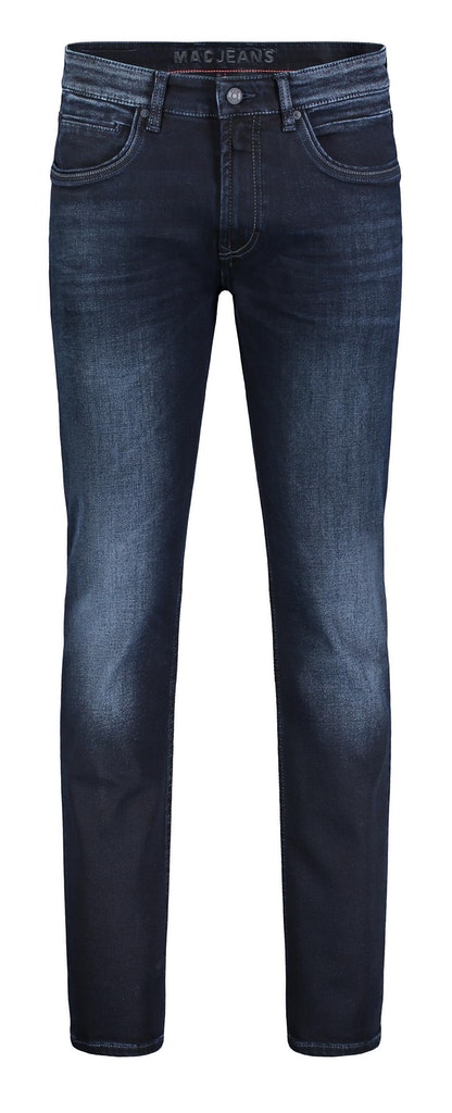 MAC JEANS - Arne Pipe, Workout DenimFlexx blue black 3d authentic w