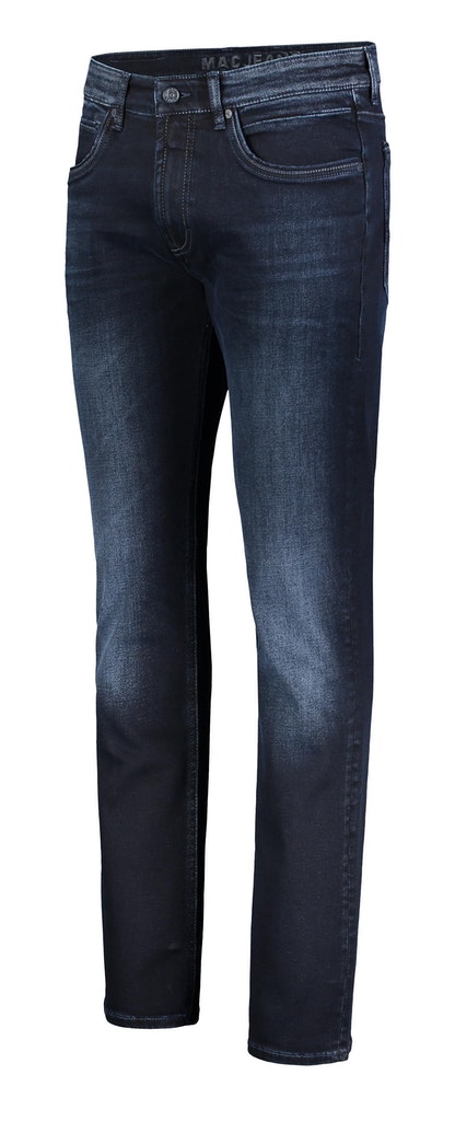 MAC JEANS - Arne Pipe , Workout DenimFlexx blue black 3d authentic w