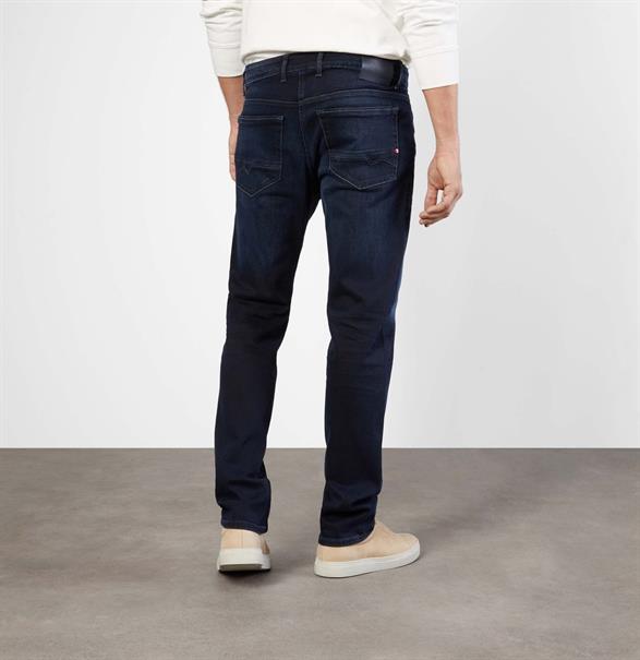 MAC JEANS - Arne Pipe , Workout DenimFlexx blue black 3d authentic w