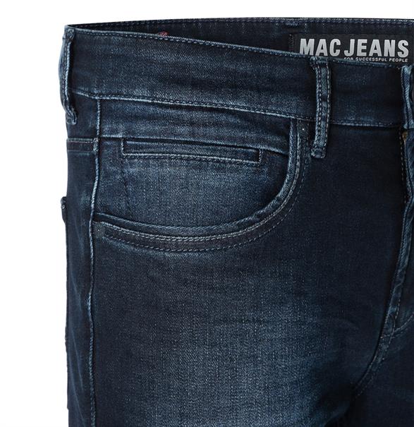 MAC JEANS - Arne Pipe , Workout DenimFlexx blue black 3d authentic w