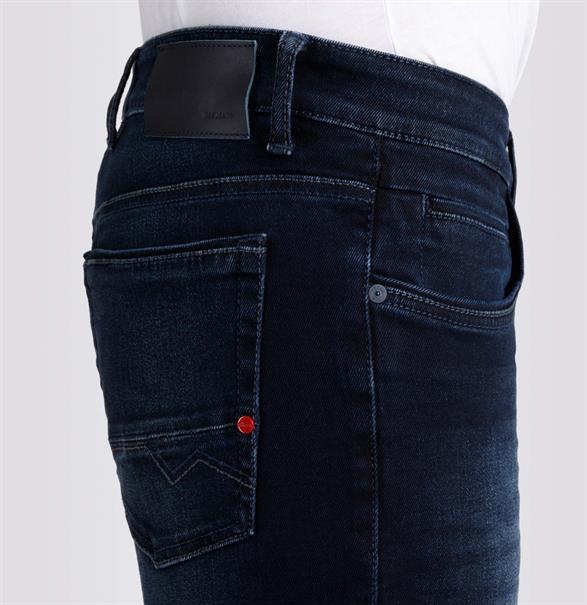 MAC JEANS - Arne Pipe , Workout DenimFlexx blue black 3d authentic w