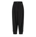 MAC JEANS - BALLOON, Floating crepe schwarz