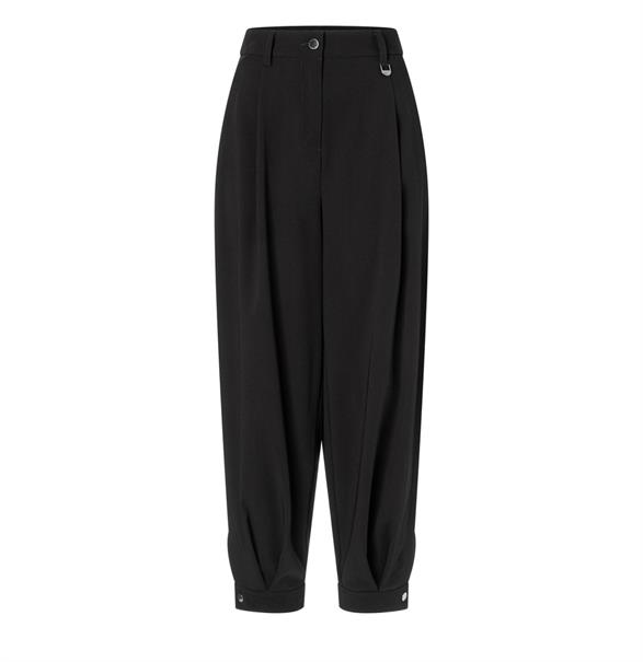 MAC JEANS - BALLOON, Floating crepe schwarz
