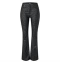 MAC JEANS - BOOT, Coated cotton tencel schwarz