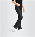 MAC JEANS - BOOT, Coated cotton tencel schwarz