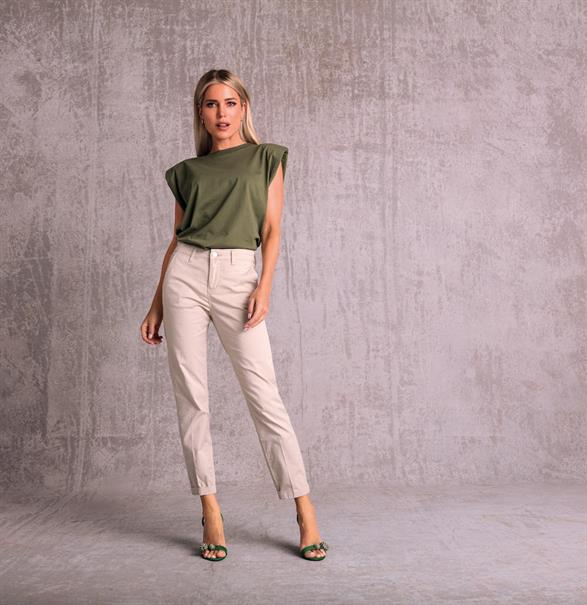 MAC JEANS - CHINO, Authentic stretch gabardine beige