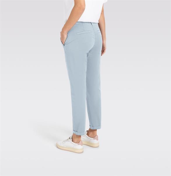 MAC JEANS - CHINO turn up, Authentic stretch gabardine blau