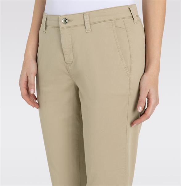 MAC JEANS - CHINO turn up, Authentic stretch gabardine braun