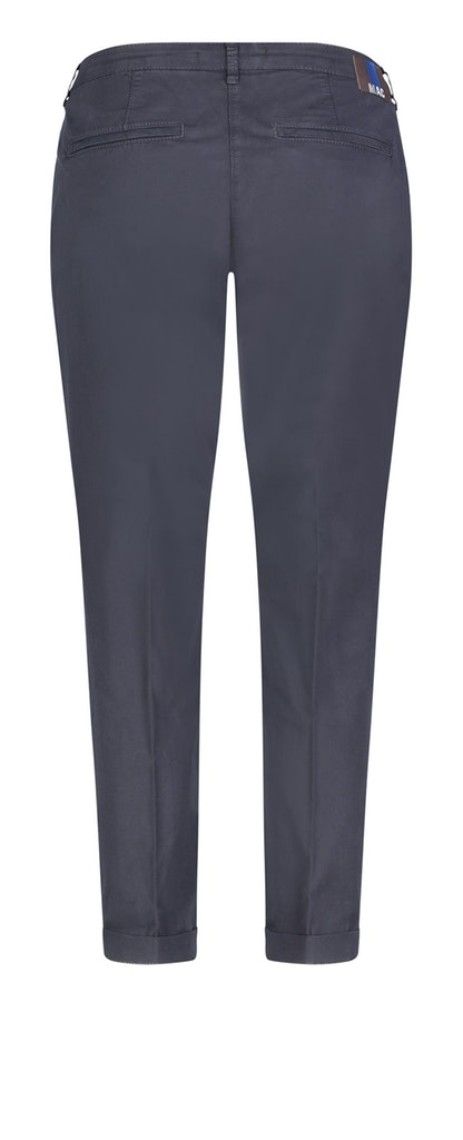 MAC JEANS - CHINO turn up, Authentic stretch gabardine dark blue ppt