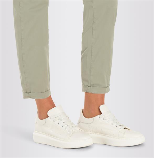 MAC JEANS - CHINO turn up, Authentic stretch gabardine dried rosemary ppt