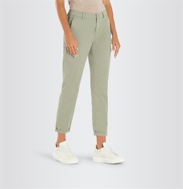 MAC JEANS - CHINO turn up, Authentic stretch gabardine dried rosemary ppt