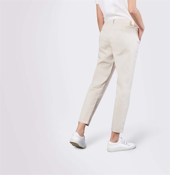 MAC JEANS - CHINO turn up, Authentic stretch gabardine ivory ppt