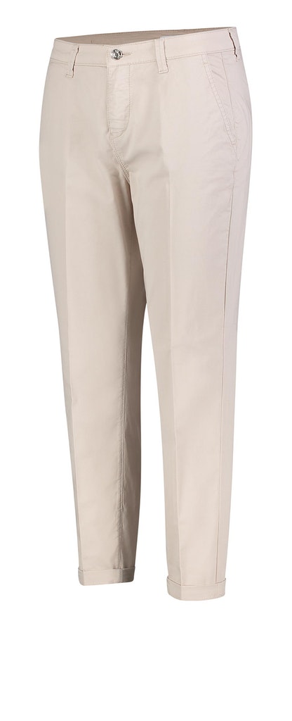 MAC JEANS - CHINO turn up, Authentic stretch gabardine ivory ppt