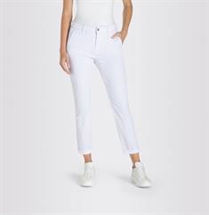 MAC JEANS - CHINO turn up, Authentic stretch gabardine white