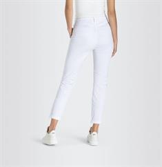 MAC JEANS - CHINO turn up, Authentic stretch gabardine white