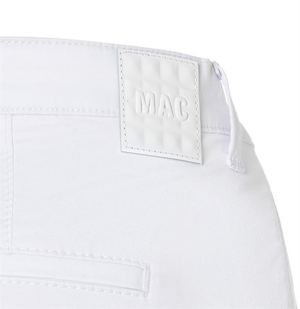 MAC JEANS - CHINO turn up, Authentic stretch gabardine white
