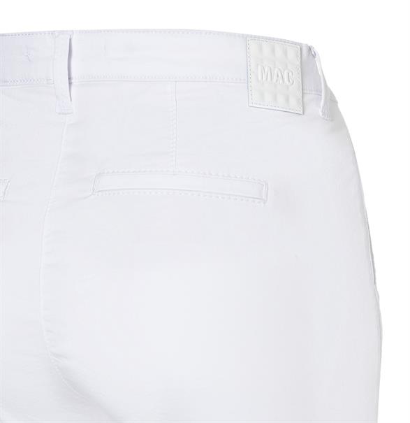 MAC JEANS - CHINO turn up, Authentic stretch gabardine white