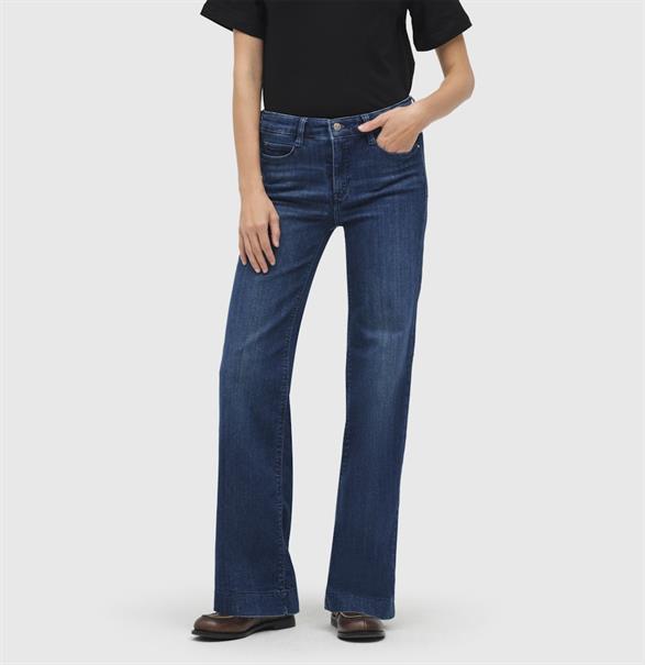 MAC JEANS - DREAM WIDE, Authentic mega flex cobalt authentic wash1