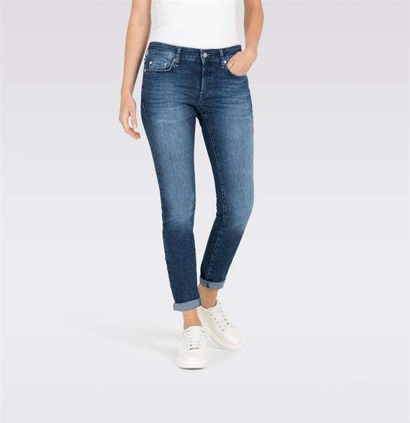 MAC JEANS - DRIVER PANTS, High stretch performance blau